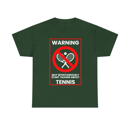WARNING TENNIS - Tennis (Basic Tee)