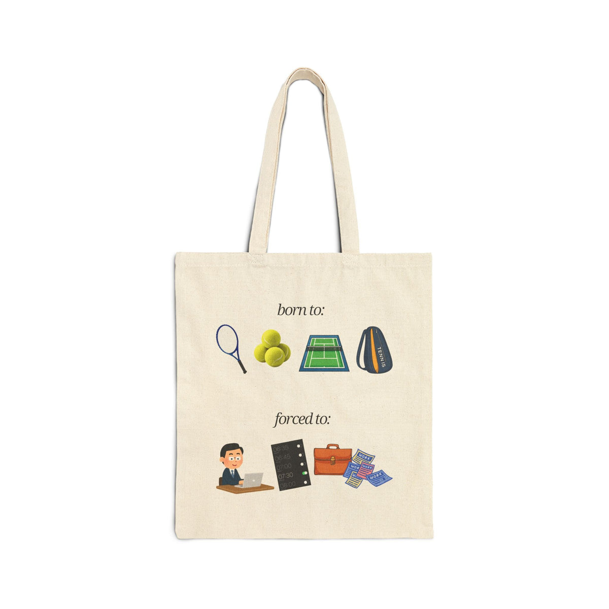 FORCED TO WORK - Tennis (Tote Bag)