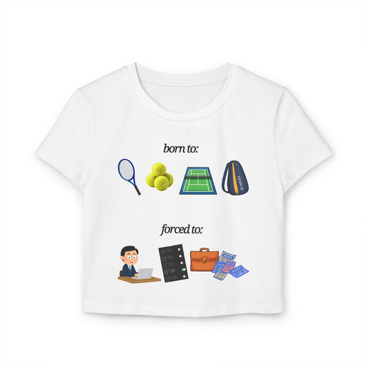FORCED TO WORK - Tennis (Crop Top)