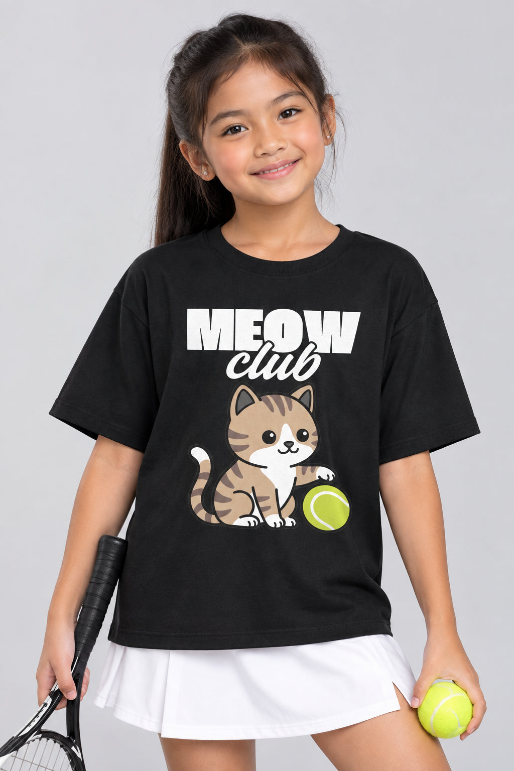 MEOW CLUB - Tennis (Kids Tee)