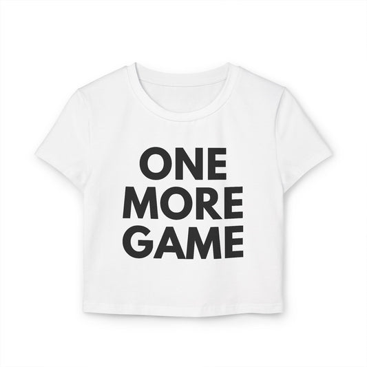 ONE MORE GAME - Tennis & Pickleball (Crop Top)