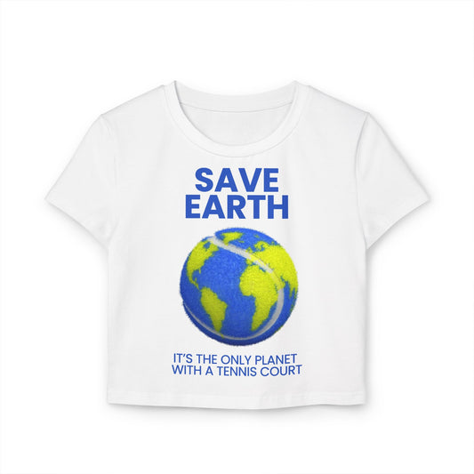 SAVE EARTH - Tennis (Crop Top)