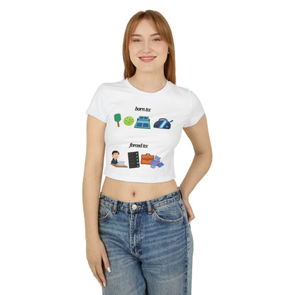 FORCED TO WORK - Pickleball (Crop Top)