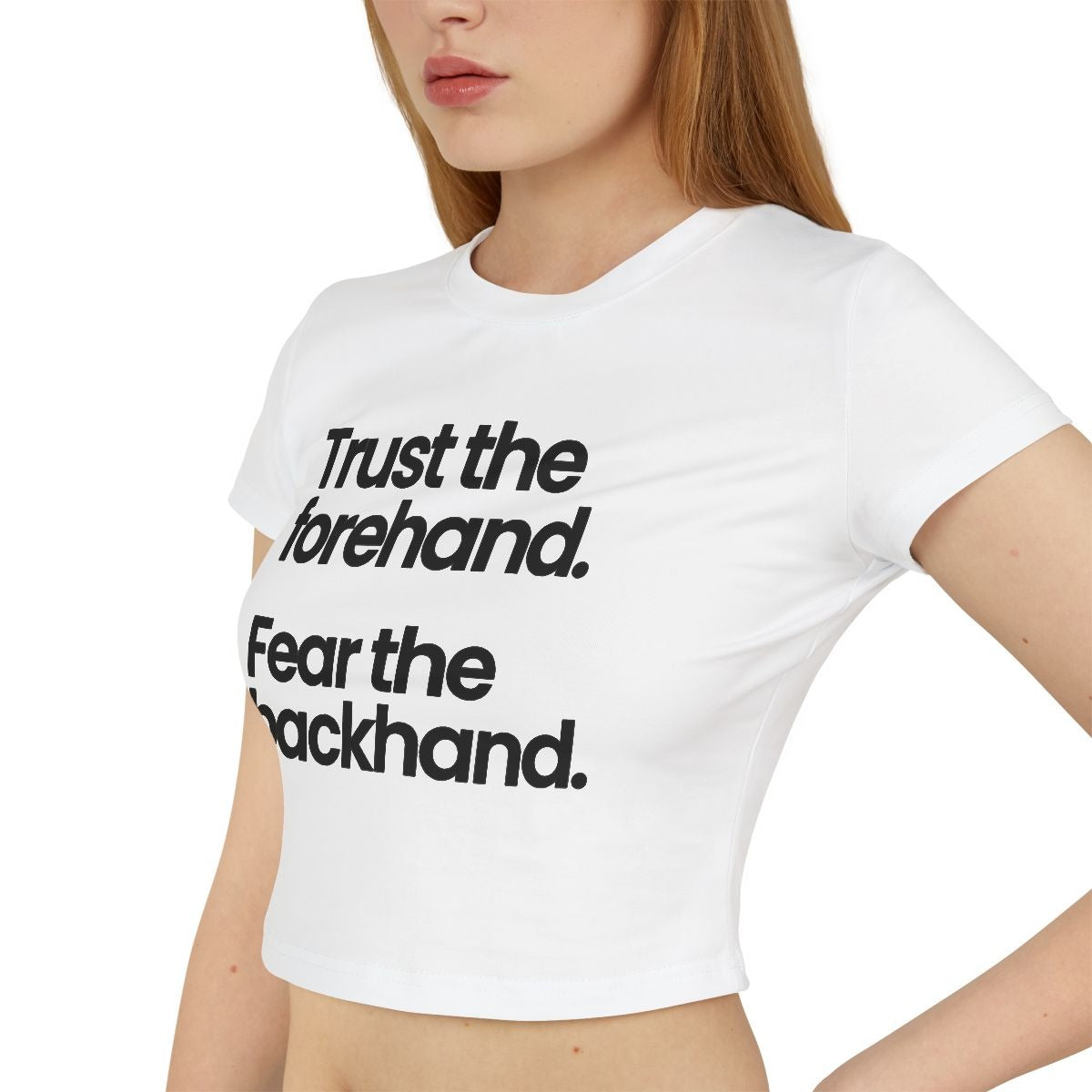 TRUST FOREHAND - Tennis & Pickleball (Crop Top)