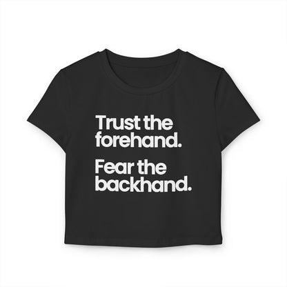 TRUST FOREHAND - Tennis & Pickleball (Crop Top)