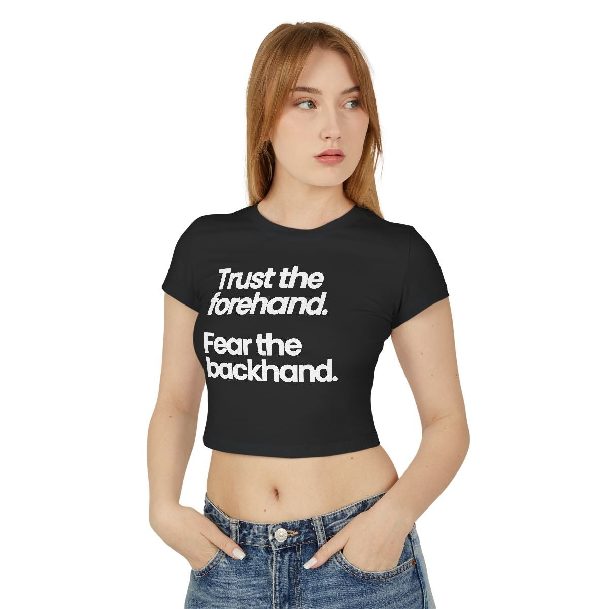 TRUST FOREHAND - Tennis & Pickleball (Crop Top)