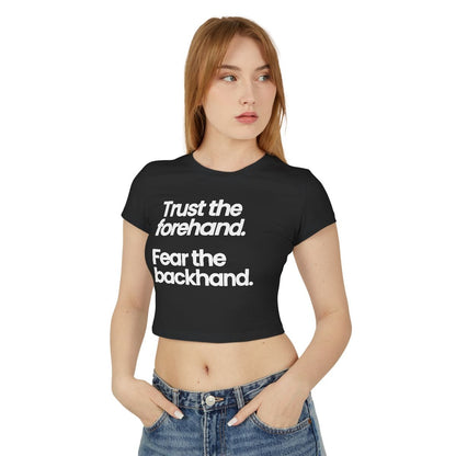 TRUST FOREHAND - Tennis & Pickleball (Crop Top)