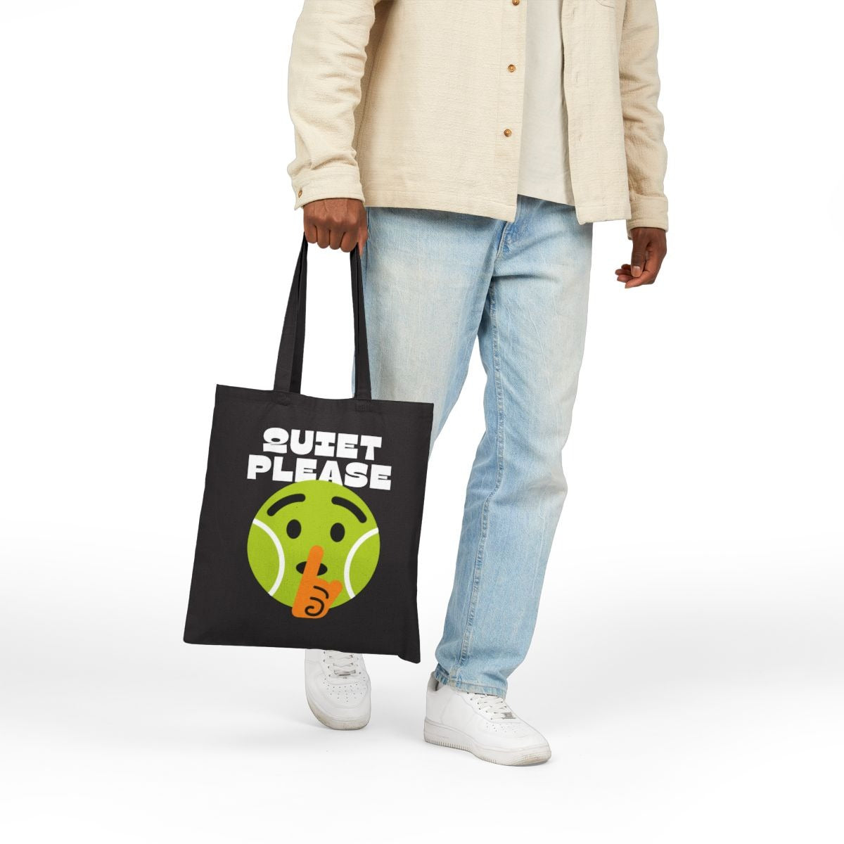 QUIET PLEASE - Tennis (Tote Bag)