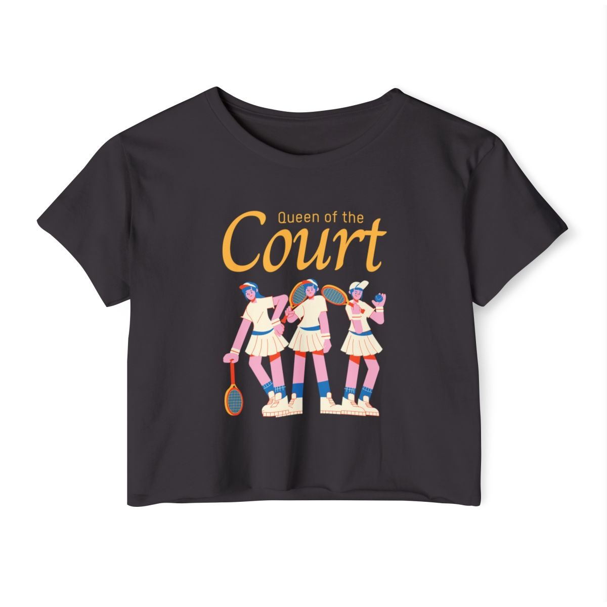 COURT QUEEN 1 - Tennis Crop Top