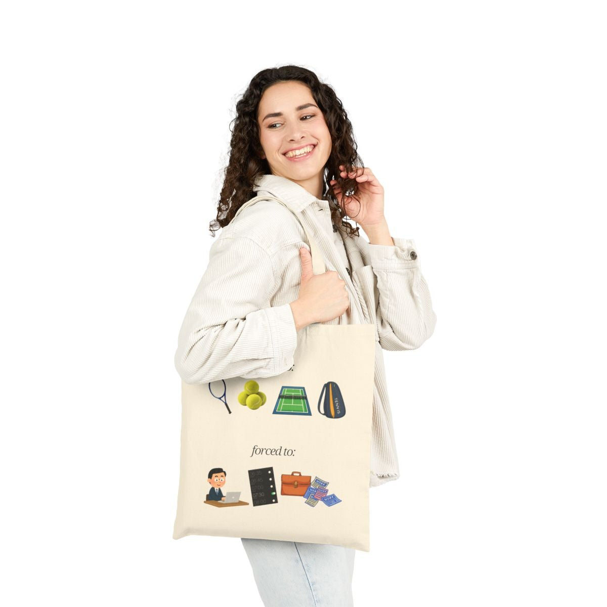 FORCED TO WORK - Tennis (Tote Bag)