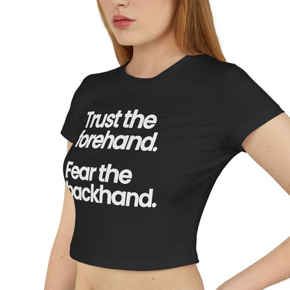 TRUST FOREHAND - Tennis & Pickleball (Crop Top)