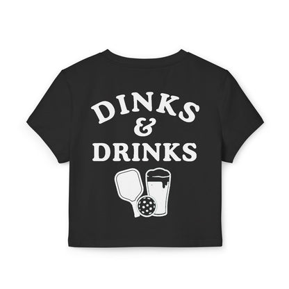 DINKS & DRINKS - Pickleball (Crop Top)