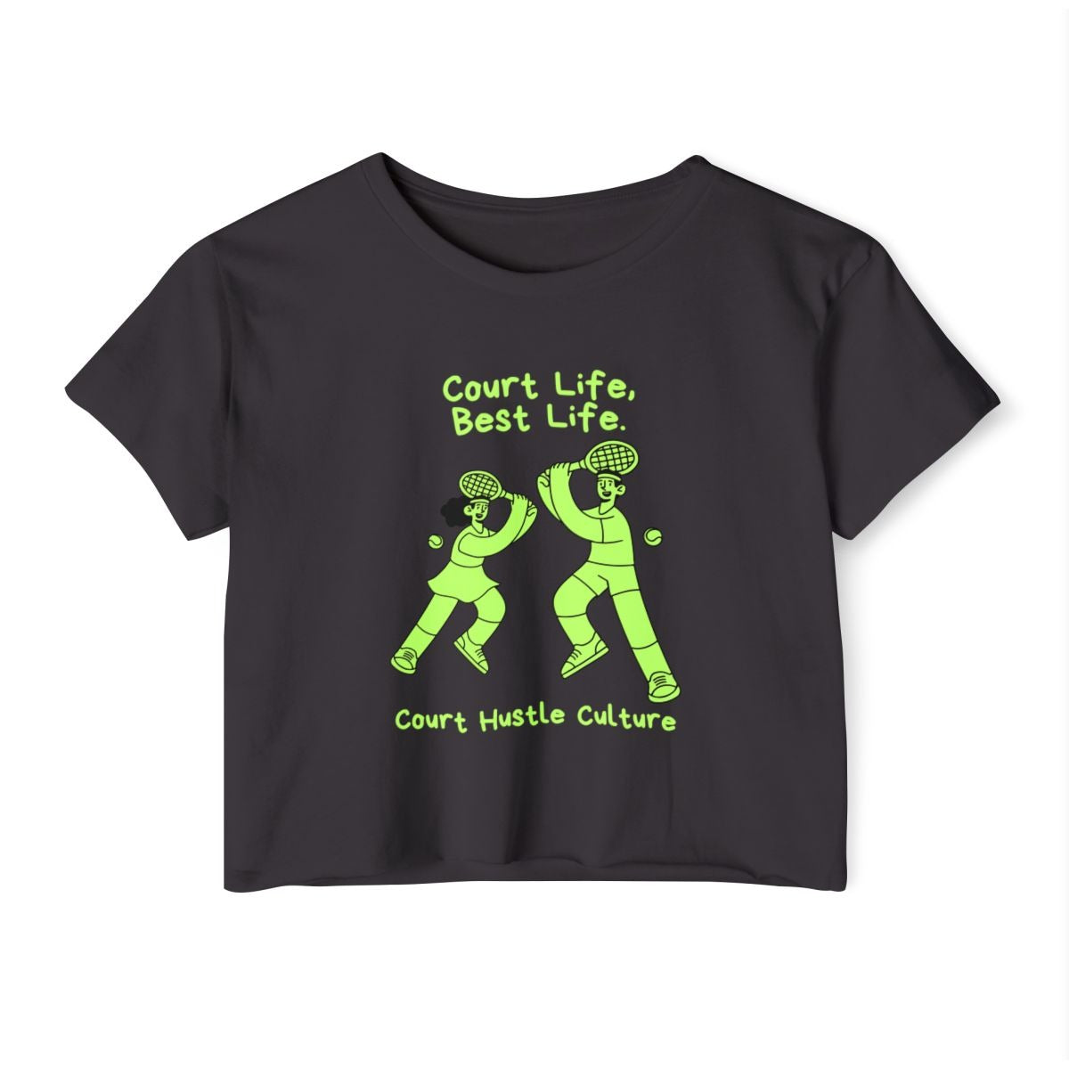 COURT HUSTLE - Tennis Crop Top