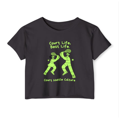 COURT HUSTLE - Tennis Crop Top