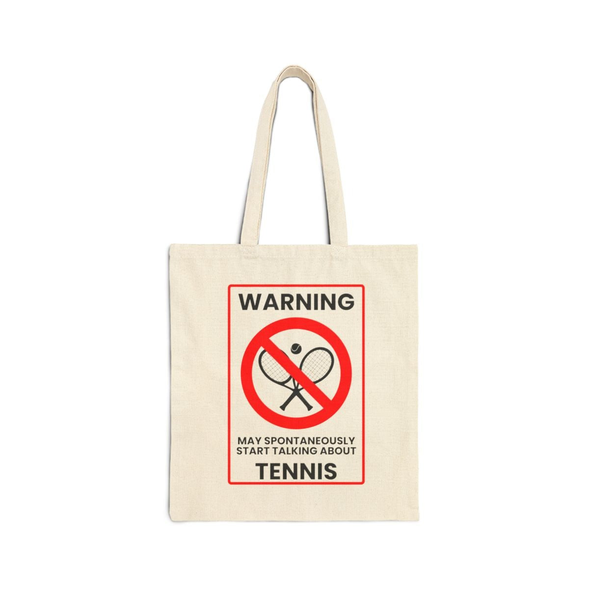 WARNING TENNIS - Tennis (Tote Bag)