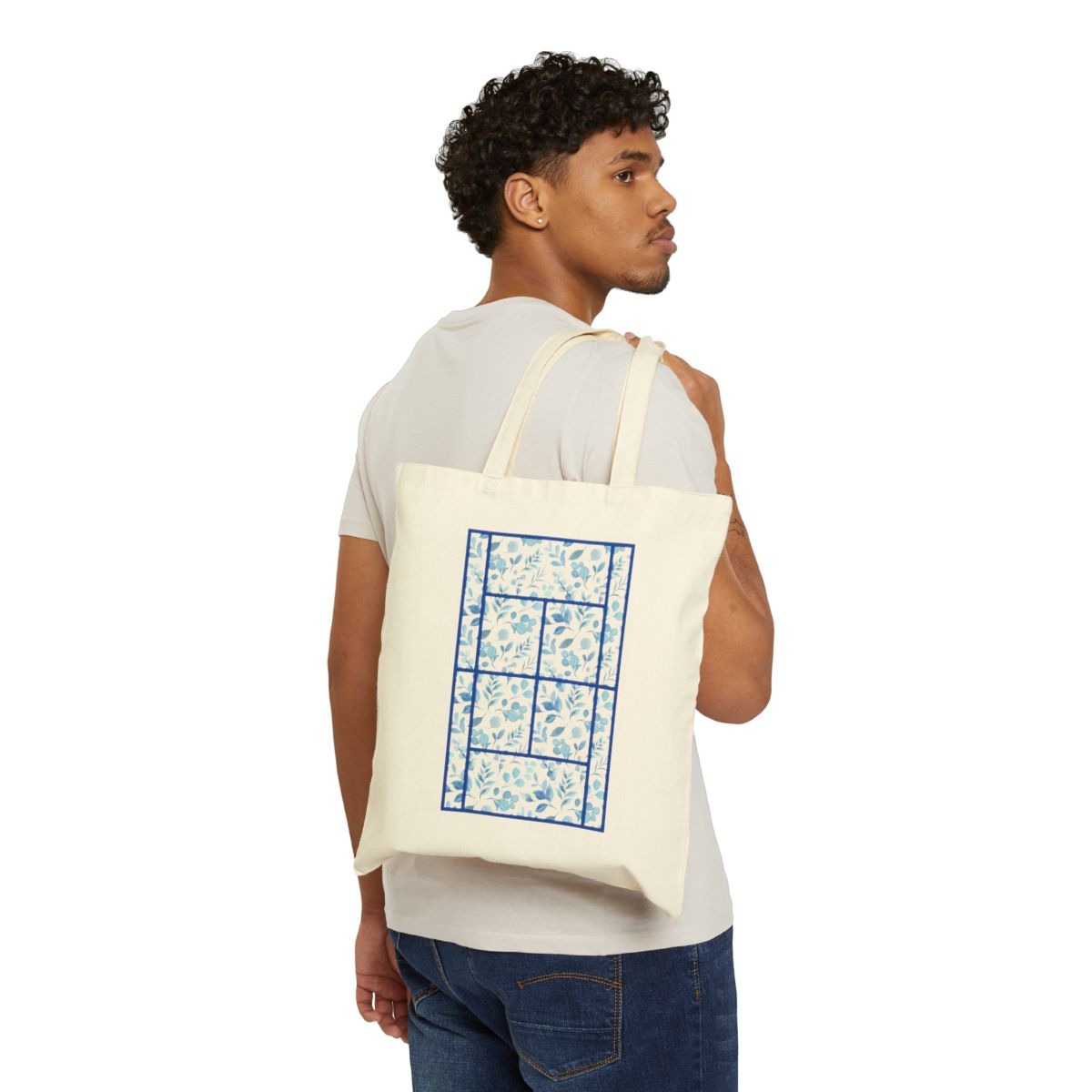 TENNIS FLORAL 2 - Tennis (Tote Bag)