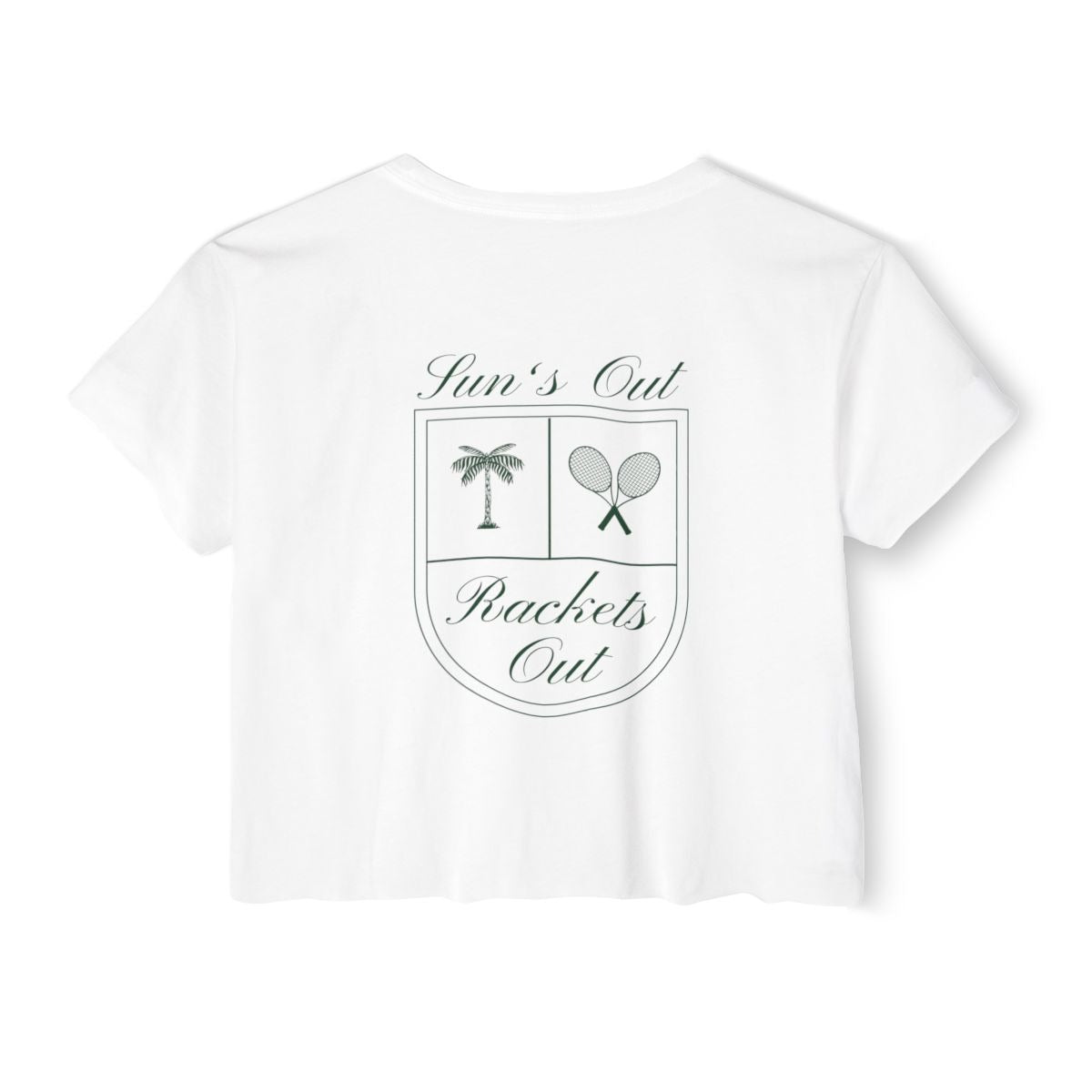 SUN'S OUT - Tennis Crop Top