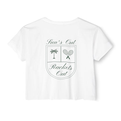 SUN'S OUT - Tennis Crop Top