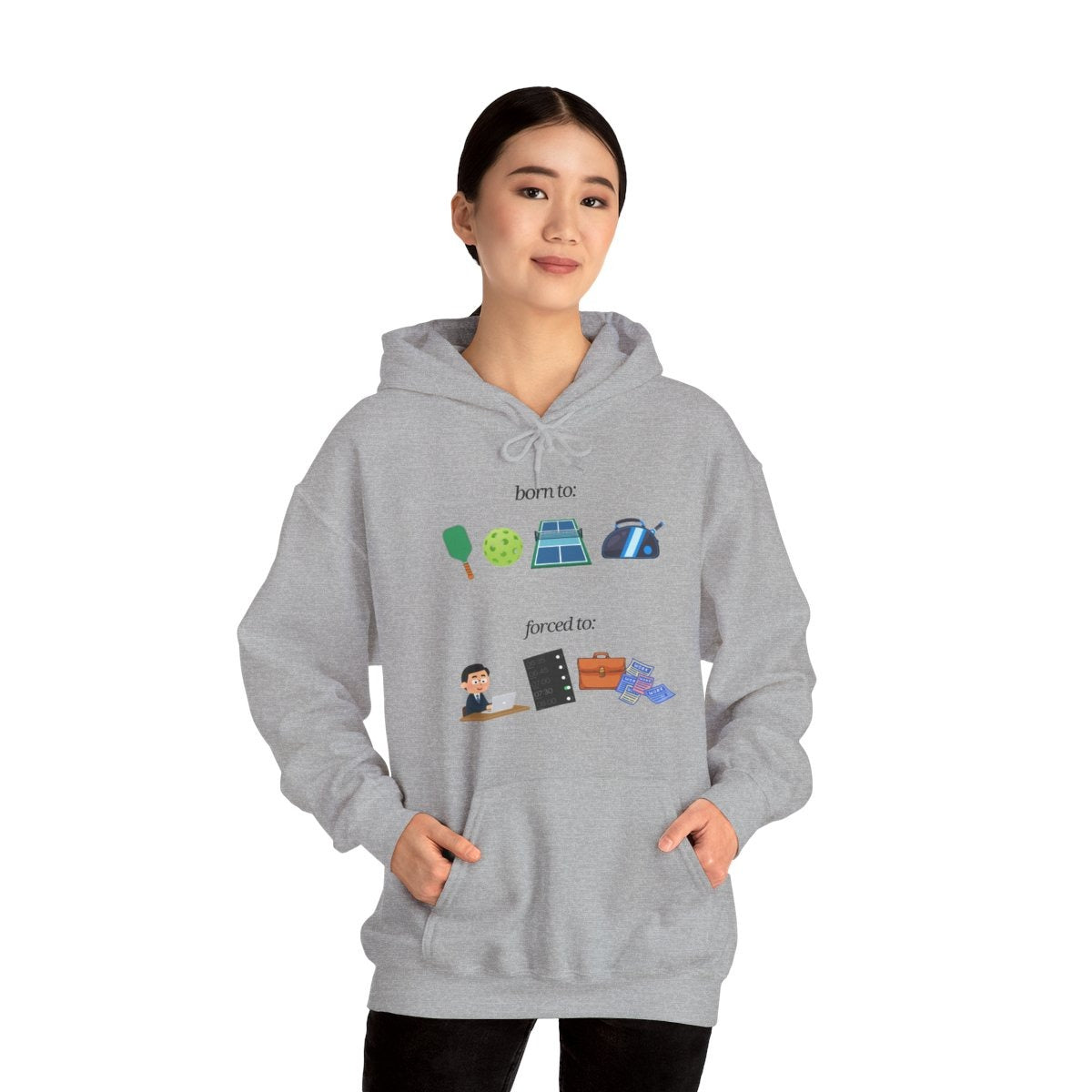 FORCED TO WORK - Pickleball (Hoodie)