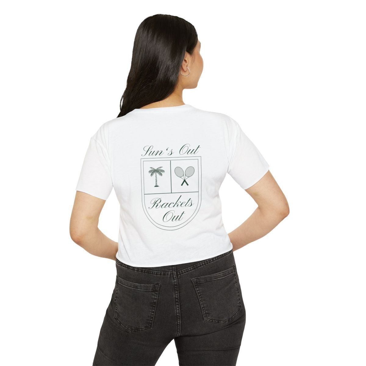 SUN'S OUT - Tennis Crop Top