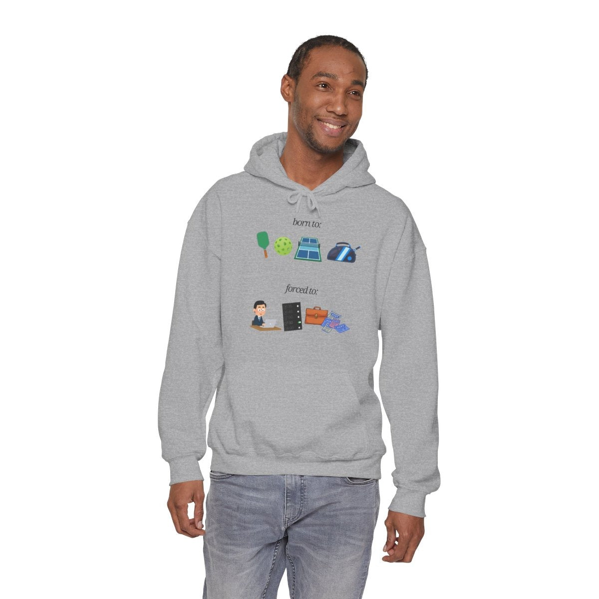 FORCED TO WORK - Pickleball (Hoodie)