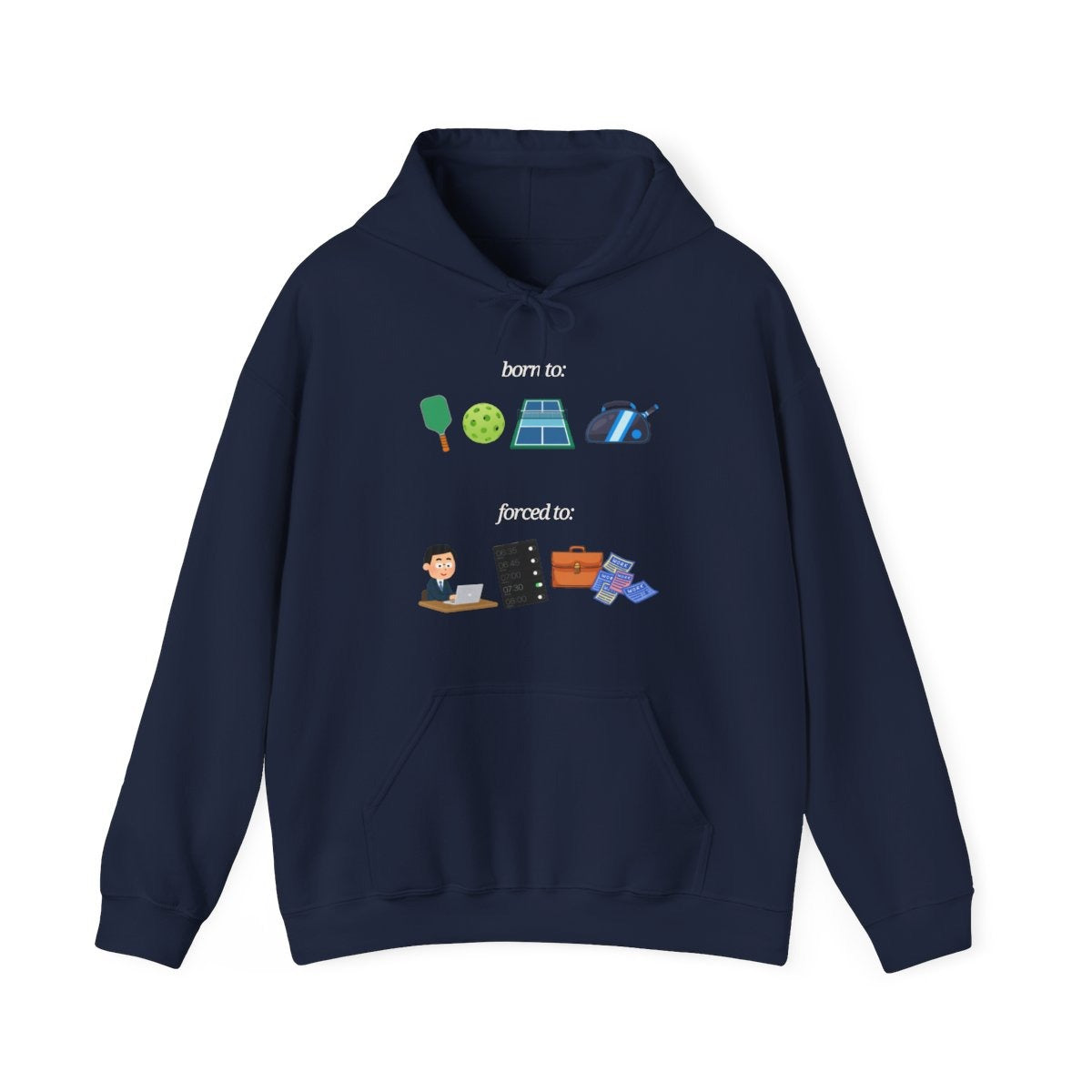 FORCED TO WORK - Pickleball (Hoodie)