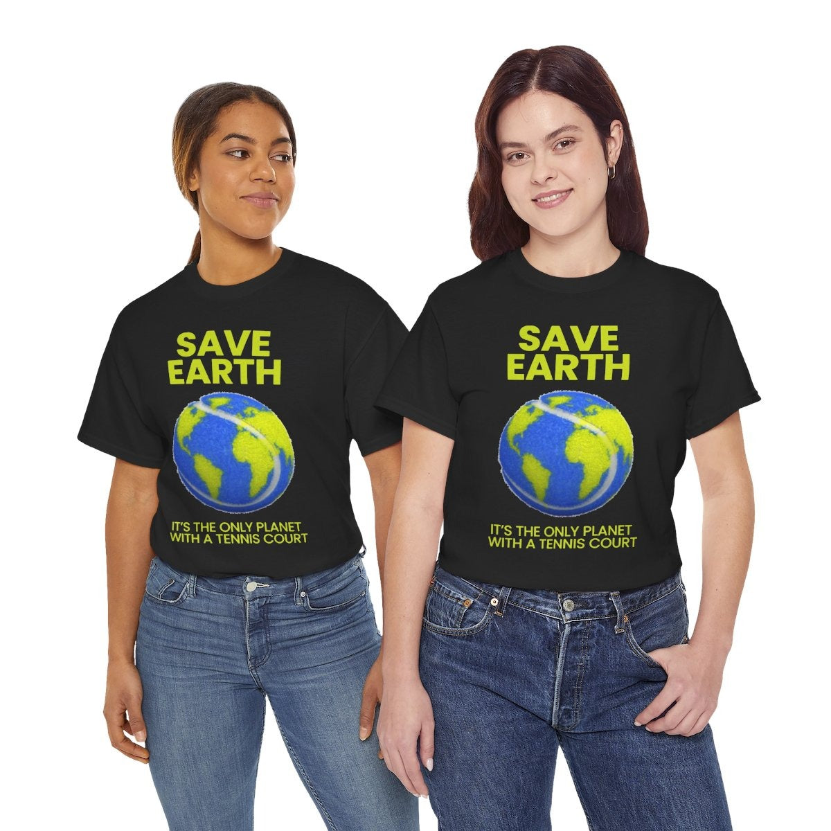 SAVE EARTH - Tennis (Basic Tee)