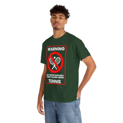 WARNING TENNIS - Tennis (Basic Tee)