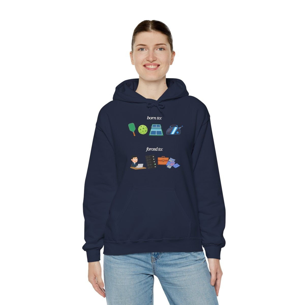FORCED TO WORK - Pickleball (Hoodie)