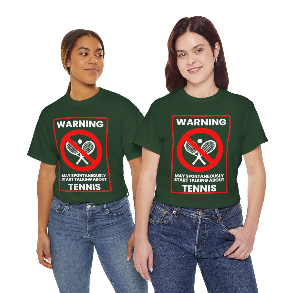 WARNING TENNIS - Tennis (Basic Tee)