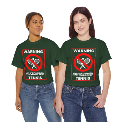 WARNING TENNIS - Tennis (Basic Tee)