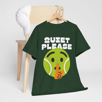 QUIET PLEASE - Tennis (Basic Tee)