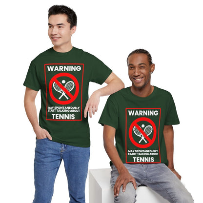 WARNING TENNIS - Tennis (Basic Tee)