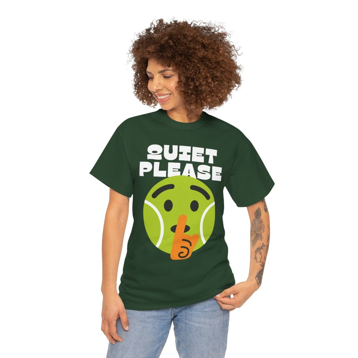QUIET PLEASE - Tennis (Basic Tee)