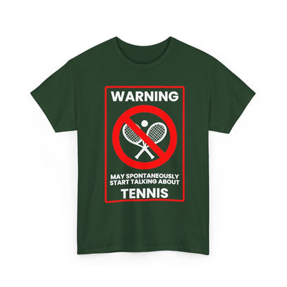 WARNING TENNIS - Tennis (Basic Tee)