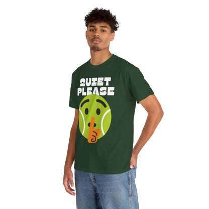 QUIET PLEASE - Tennis (Basic Tee)