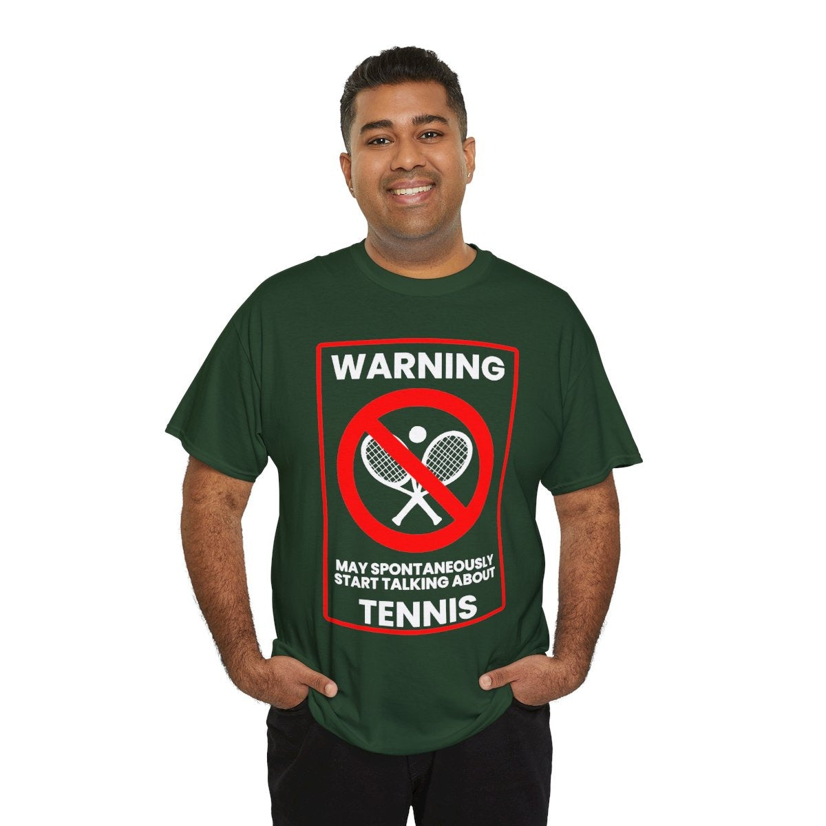 WARNING TENNIS - Tennis (Basic Tee)