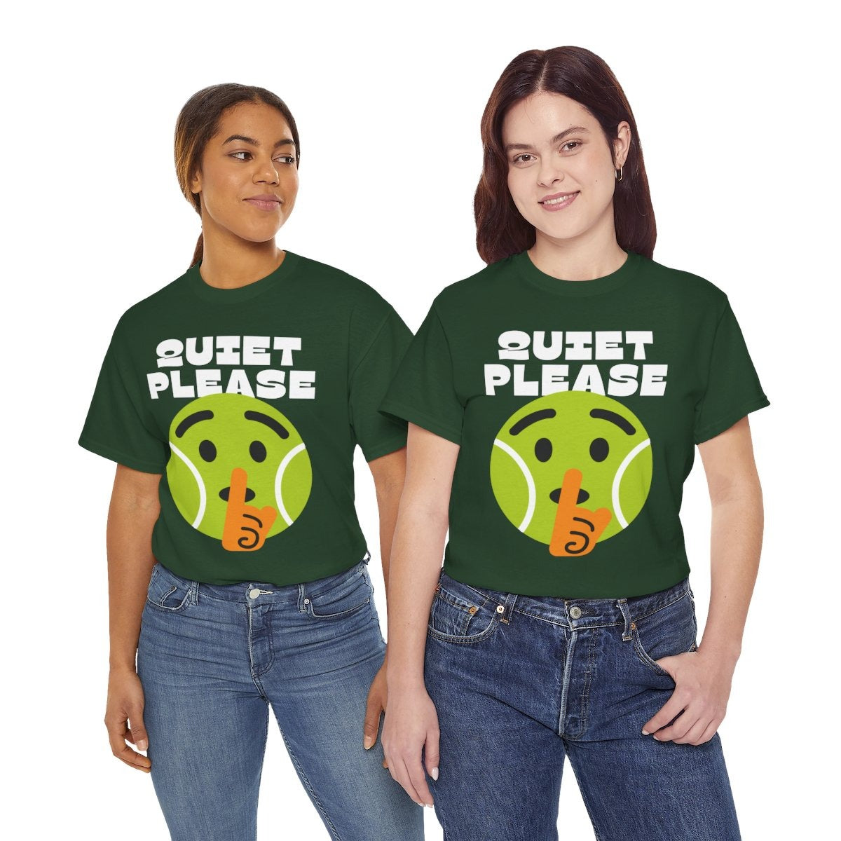 QUIET PLEASE - Tennis (Basic Tee)