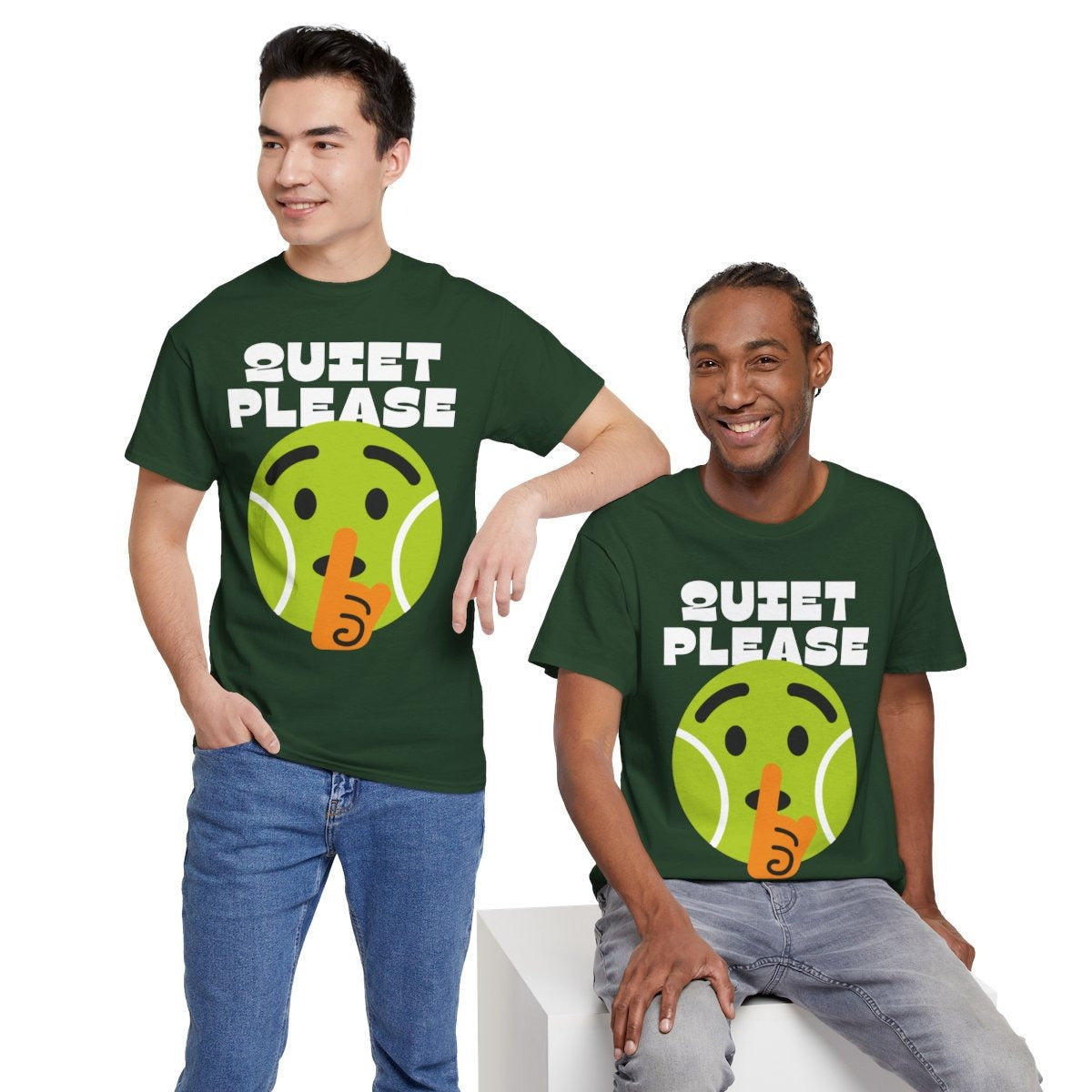 QUIET PLEASE - Tennis (Basic Tee)