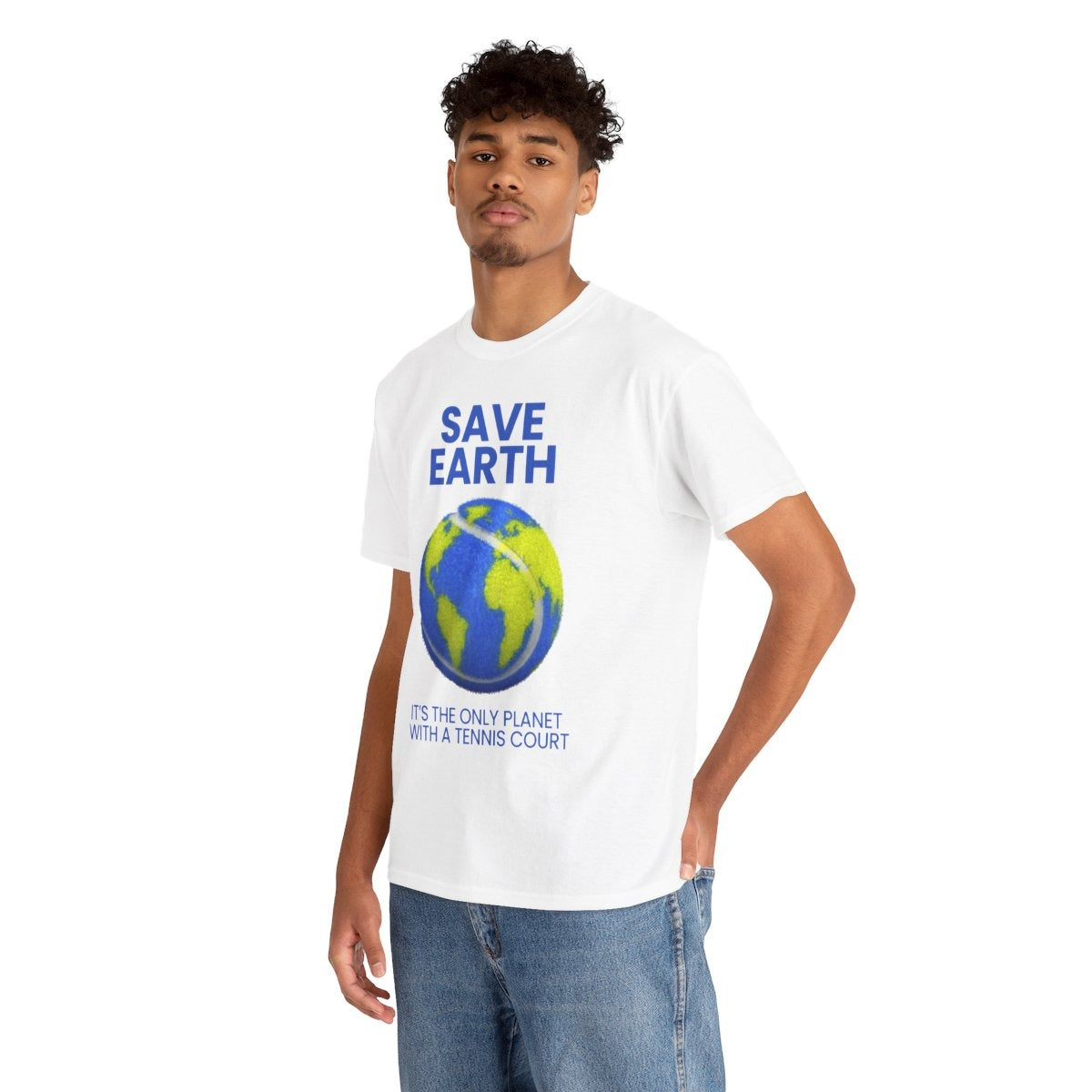 SAVE EARTH - Tennis (Basic Tee)