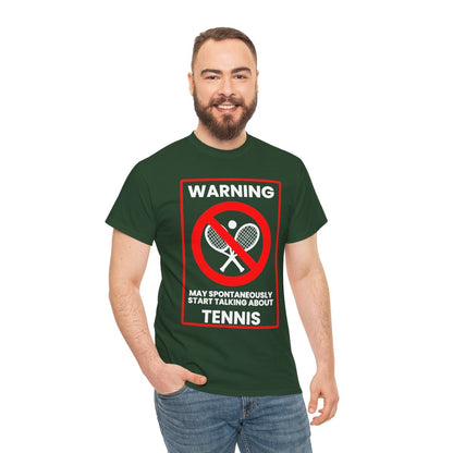 WARNING TENNIS - Tennis (Basic Tee)