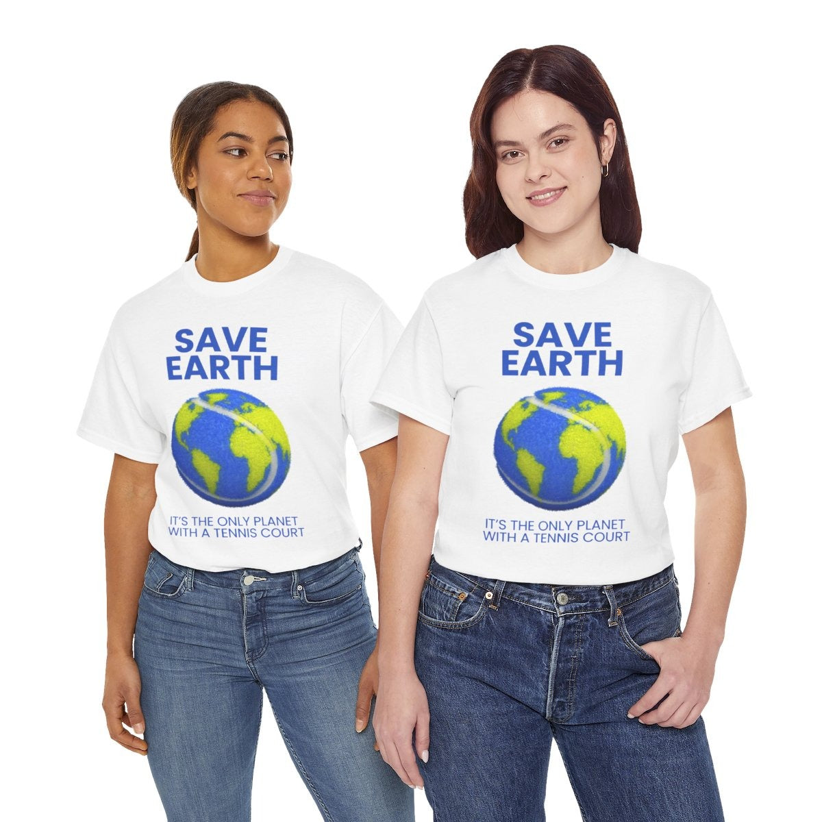 SAVE EARTH - Tennis (Basic Tee)