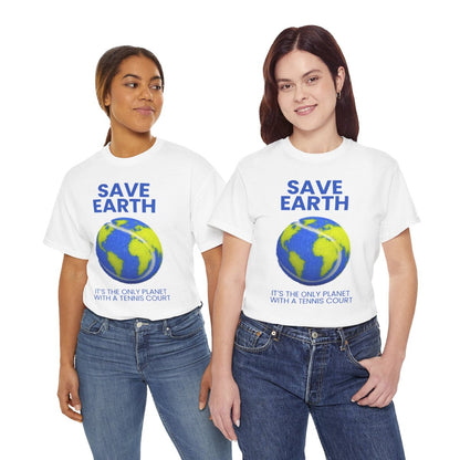 SAVE EARTH - Tennis (Basic Tee)