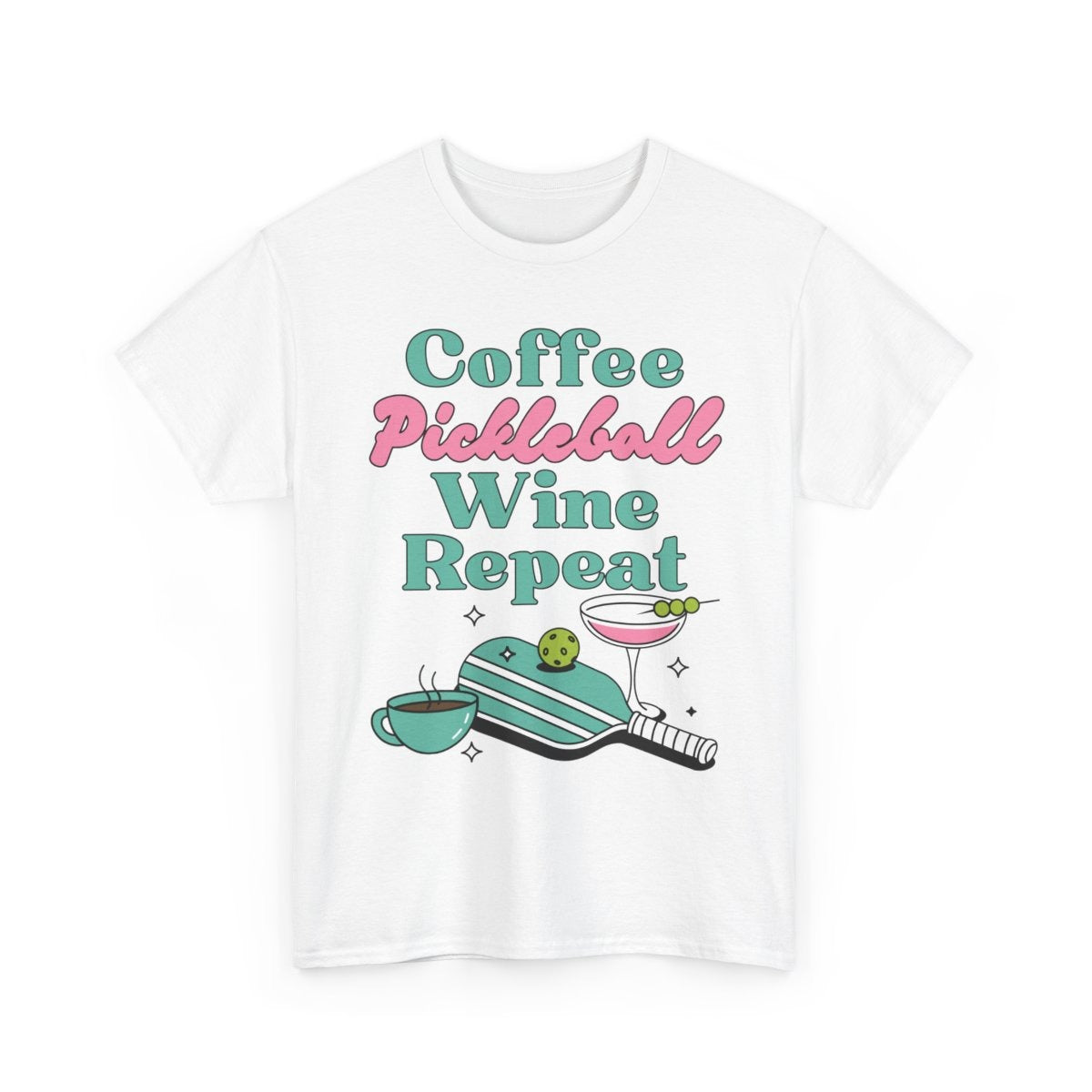 COFFEE PICKLEBALL WINE REPEAT - Pickleball (Dri Fit)