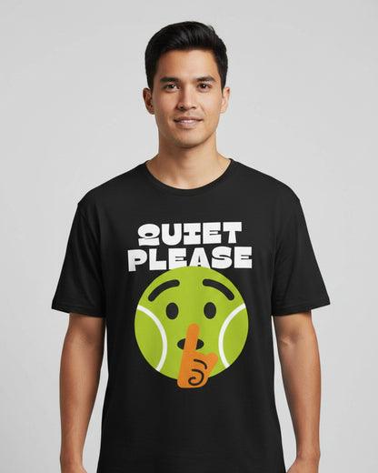 QUIET PLEASE - Tennis (Basic Tee)