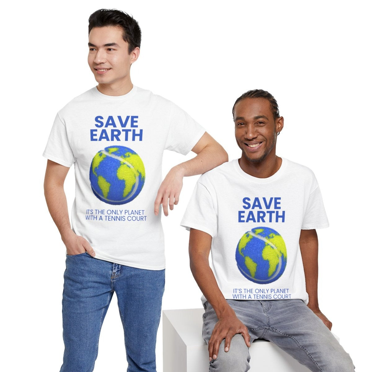 SAVE EARTH - Tennis (Basic Tee)