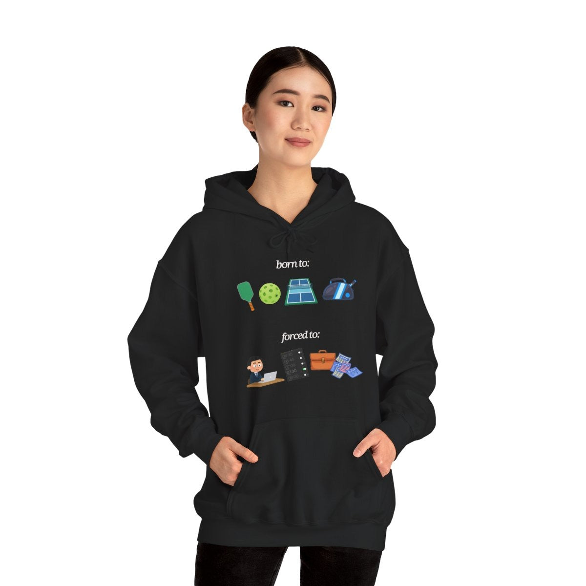 FORCED TO WORK - Pickleball (Hoodie)