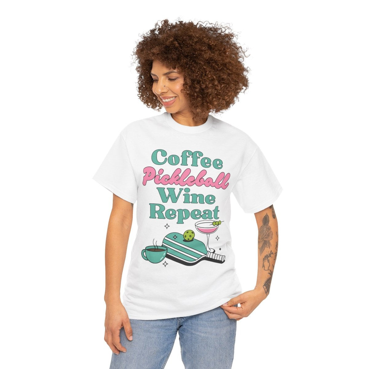 COFFEE PICKLEBALL WINE REPEAT - Pickleball (Dri Fit)