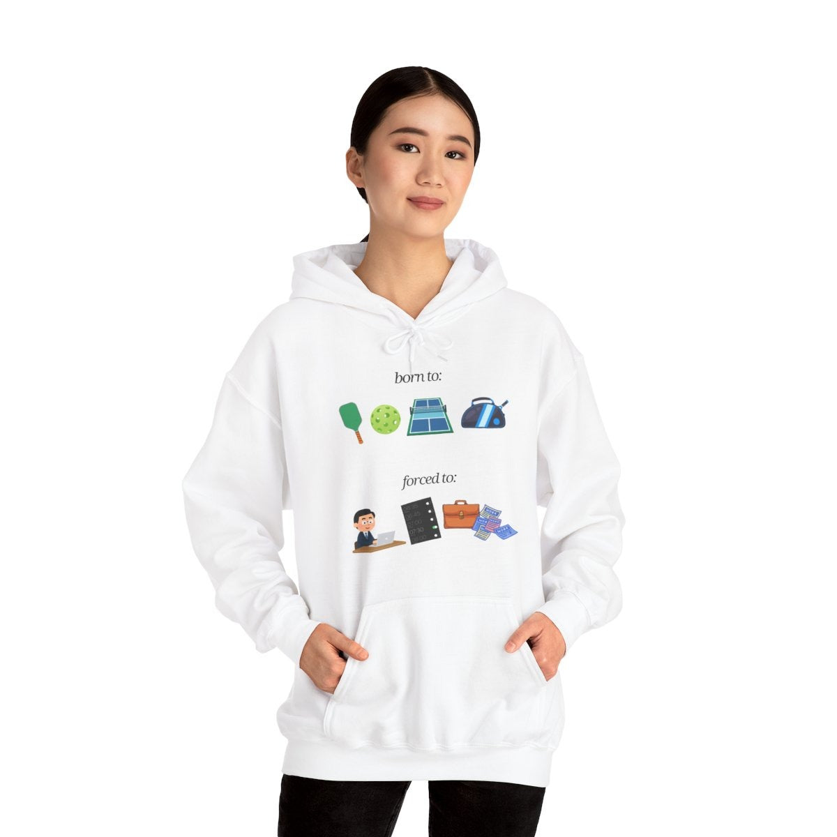 FORCED TO WORK - Pickleball (Hoodie)