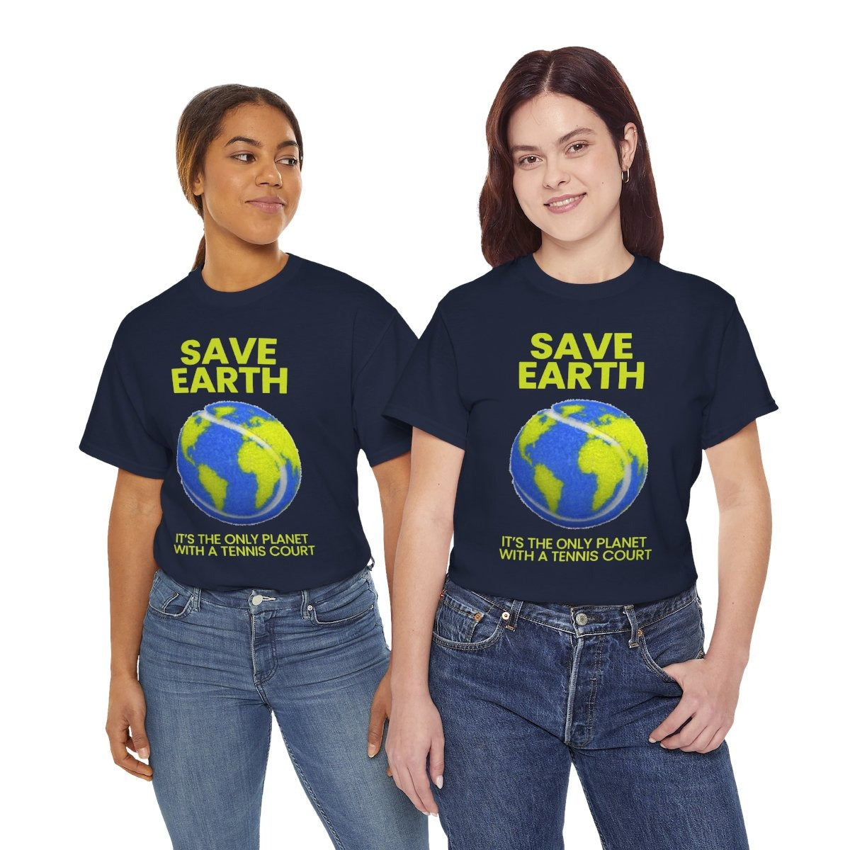 SAVE EARTH - Tennis (Basic Tee)
